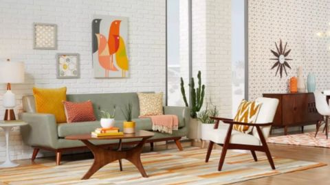 Mid-century Living Room: Element & Ways to Design